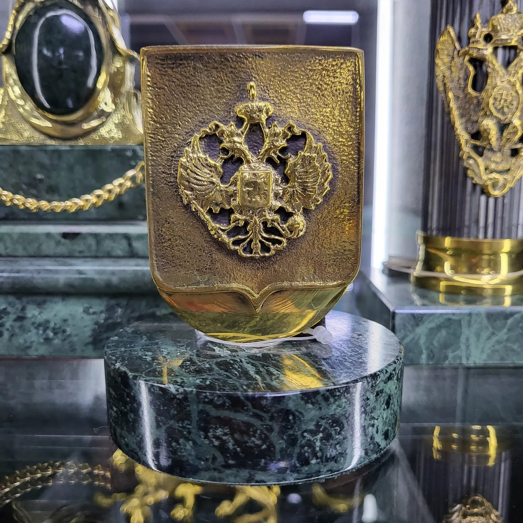 Письменный набор бронзовый "Орел двуглавый"